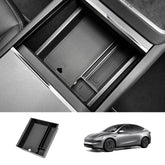 Mittkonsolens organizer och armstödsfack för Tesla Model Y Juniper 2025+